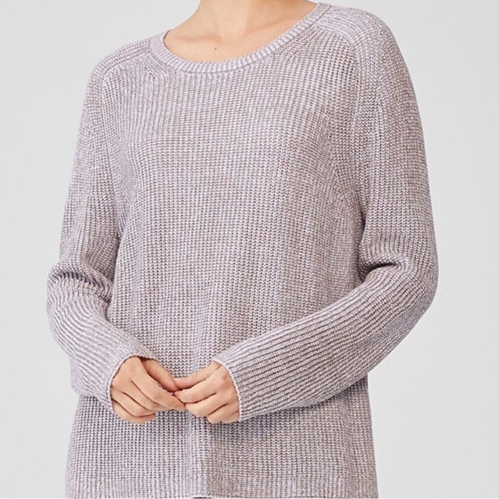 Eileen Fisher Smoke Organic Cotton/Tencel Crew Neck